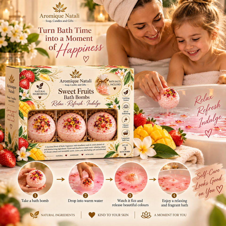 Sweet Fruits Bach Bomb Strawberry & Mango