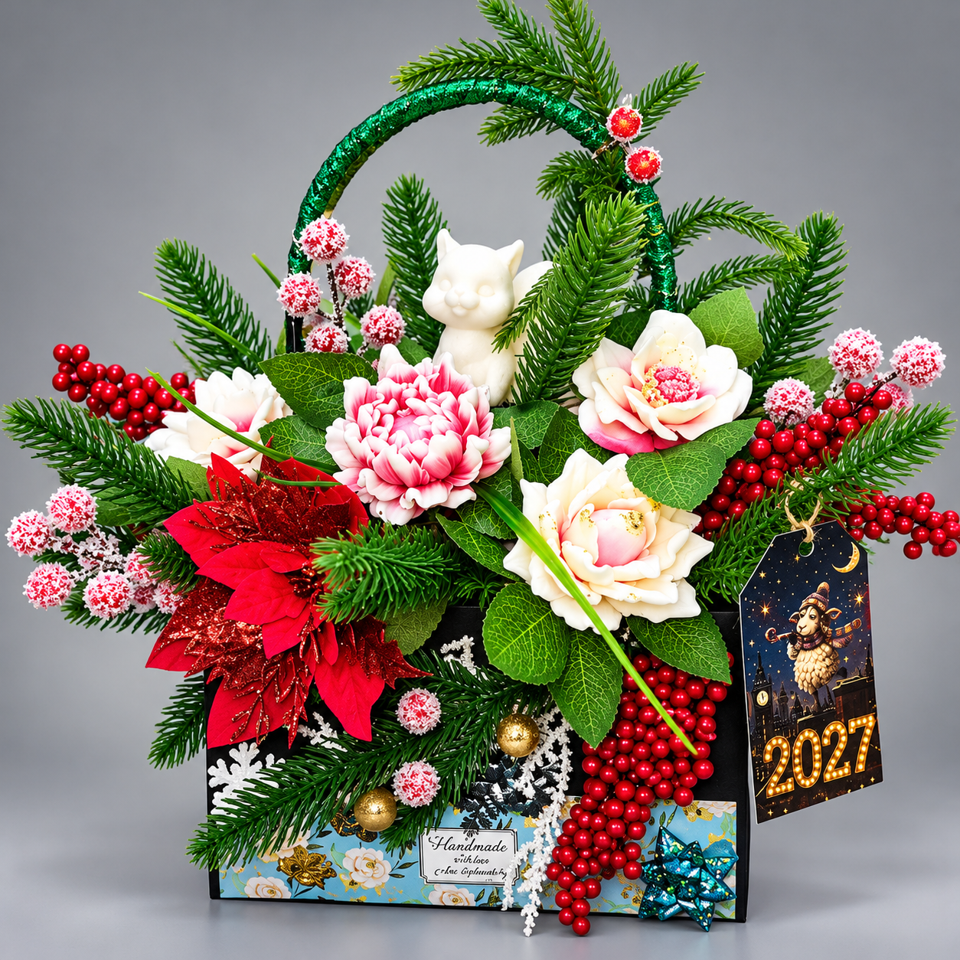 Luxury Handmade Christmas Soap Bouquet – 2027 🎄✨
