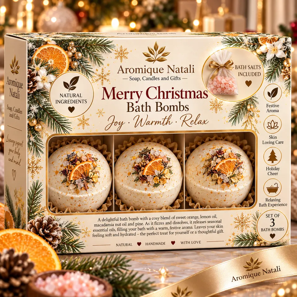 Merry Christmas Bath Bombs